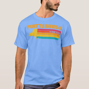 Plattsburgh New York Vintage Distressed Souvenir T-Shirt