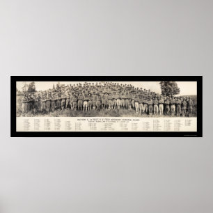 Plattsburgh NY Artillery Photo 1916 Poster