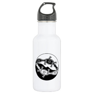 Platypi Yin Yang Water Bottle (18 oz), White