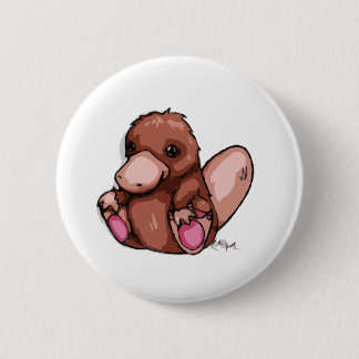 Platypus 6 Cm Round Badge