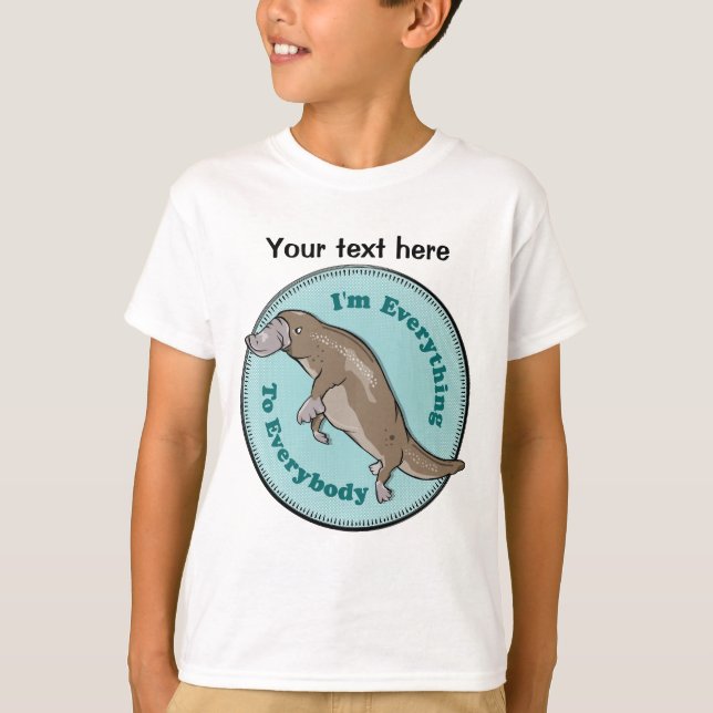 Platypus Australian Animal T-Shirt (Front)