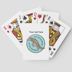 Platypus Australian Mammal Playing Cards