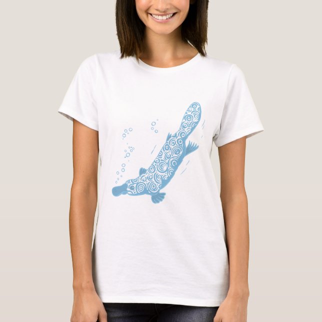 Platypus blue hue stylised tee (Front)