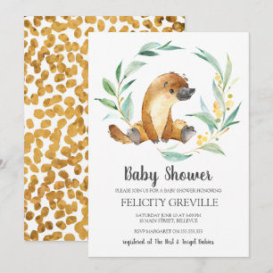 Platypus Bush Baby   Baby Shower Invitations