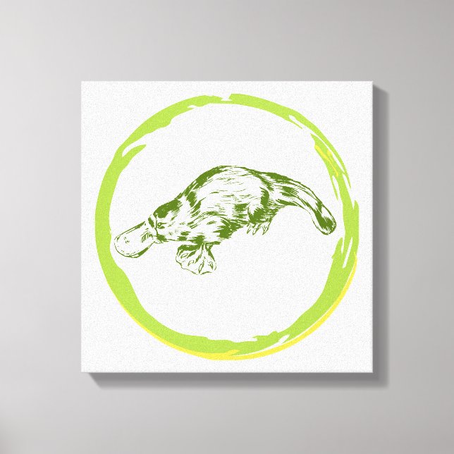 platypus canvas print (Front)