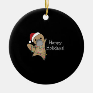 platypus Christmas Tabes Sweet Animals Ceramic Tree Decoration