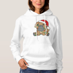 Platypus Christmas Winter Animals Holiday Platypus Hoodie