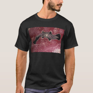 Platypus Dreaming Red by Mundara Koorang T-Shirt