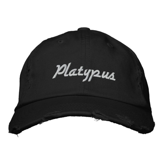 Platypus Embroidered Hat (Front)