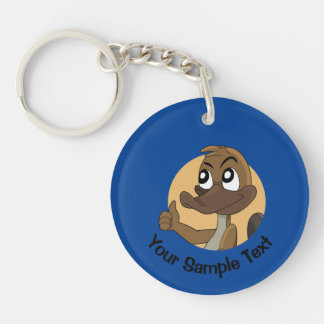 Platypus giving thumbs up  keychain