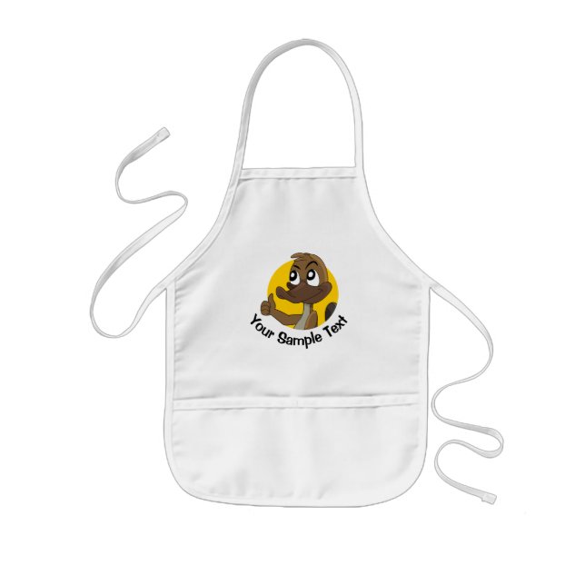 Platypus giving thumbs up  kids apron (Front)