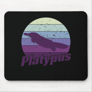Platypus im Retro Style Mouse Mat