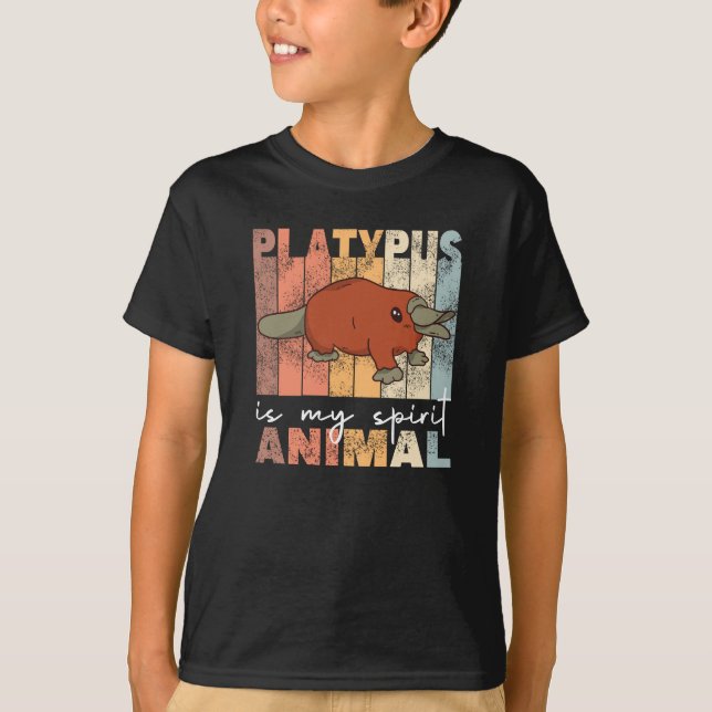 Platypus Is My Spirit Animal - Sweet Platypus T-Shirt (Front)