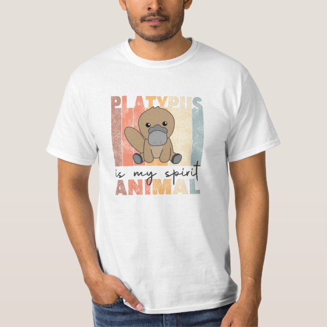 Platypus Is My Spirit Animal - Sweet Platypus T-Shirt (Front)