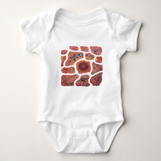 Platypus Journey Baby Bodysuit (Front)