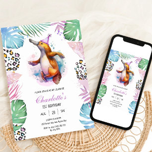 Platypus Kids Birthday Invitation