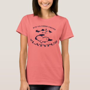 Platypus Ladies' Ringer Tee - Blue