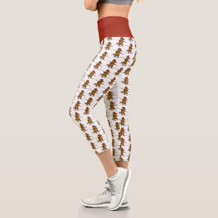 Platypus on a tightrope capri leggings