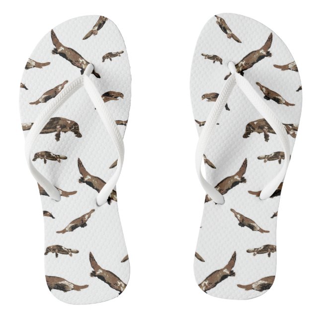 Platypus (Ornithorhynchus anatinus) Flip Flops (Footbed)