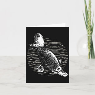 Platypus Outback Wildlife Nature Platypus Card