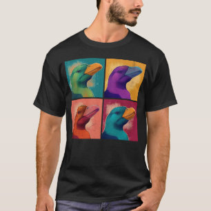 Platypus Pop Illustration Colourful Animal Women T-Shirt