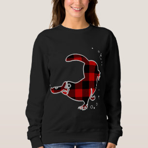 Platypus Red Buffalo Plaid Monotreme Matching PJ F Sweatshirt
