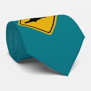 platypus road sign tie