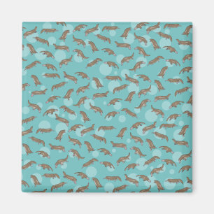 Platypuses  Swimming Magnet