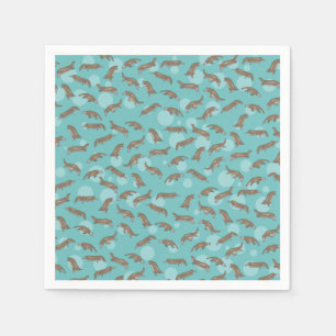 Platypuses  Swimming Napkin