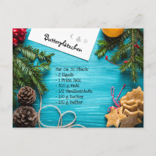 Plätzchenrezept Postcard