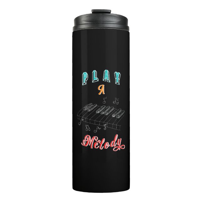 Play A Melody Boyfriend Piano Thermal Tumbler (Front)