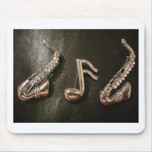 Play a musical note on that Saxaphone Mouse Mat