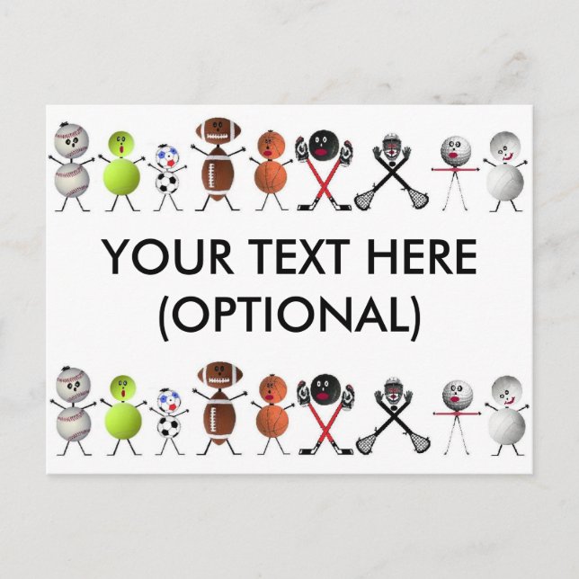 Play All Sports Postcard (Front)