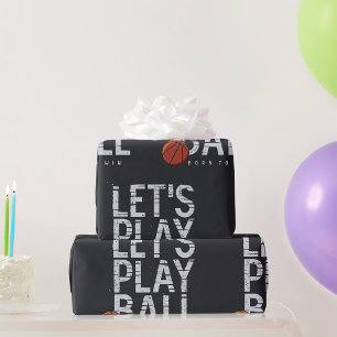 Play Ball Born To Win Wrapping Paper