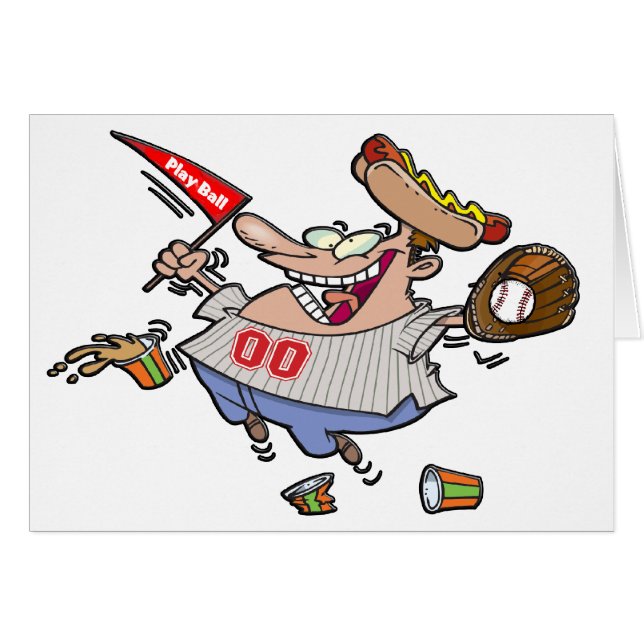 Play Ball Cartoon Character (Front Horizontal)