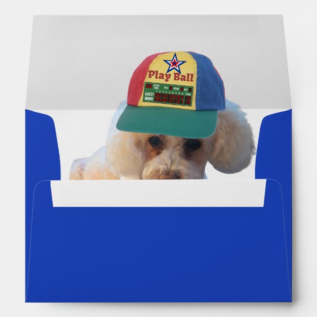 Play Ball Poodle Matching Envelopes (Back (Bottom))