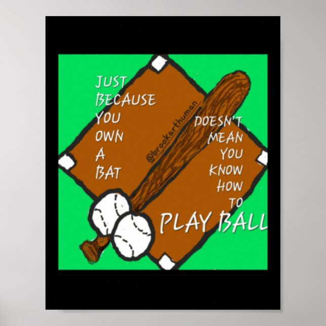 Play Ball Sticker  Poster (Front)