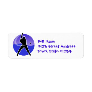 Play Baseball Mailing Labels