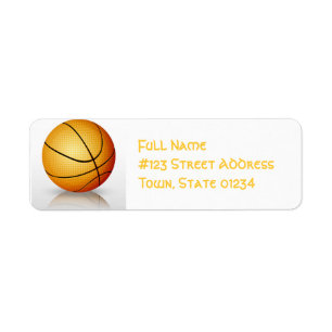 Play Basketball Mailing Labels