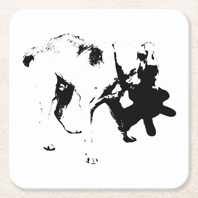 Play Break Lab – Lively Sketch Square Paper Coaster (Front)