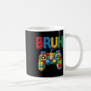 Play Building Blocks Bruh Saying Gamer Boys Brick Coffee Mug