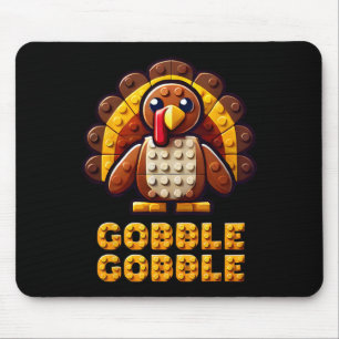 Play Building Blocks Turkey Thanksgiving Builder B Mouse Mat