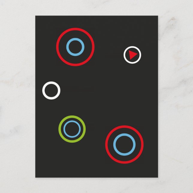 Play Button Postcard (Front)