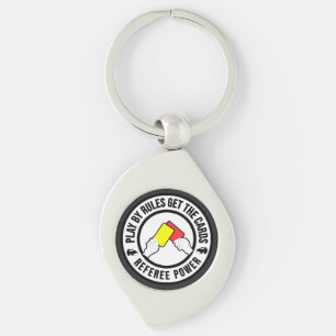Play by rules get the cards Referee Power gift Key Ring