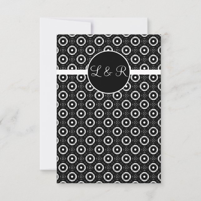play cards , vegas monogram rsvp (Front)