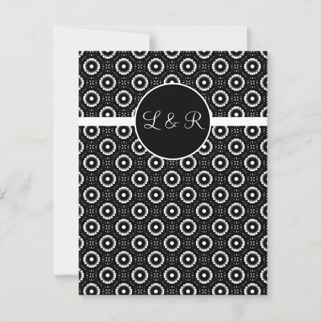 play cards , vegas wedding monogram rsvp (Front)