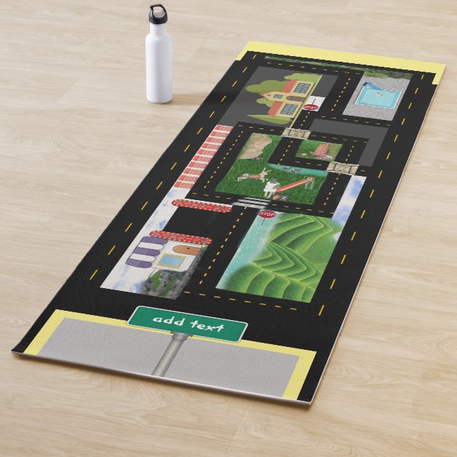 Play Cars and Hop Scotch Floor Mat  (In Situ)