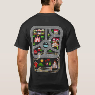 Play Cars And Train On  Dad Or Mom’s Back T-Shirt