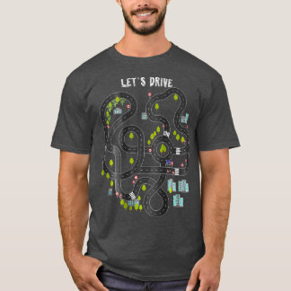 Play Cars on Daddys Back Gift  for Dad Massage T-Shirt