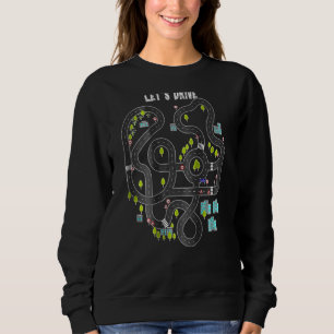 Play Cars On Daddys Back Road Map Racing Tee